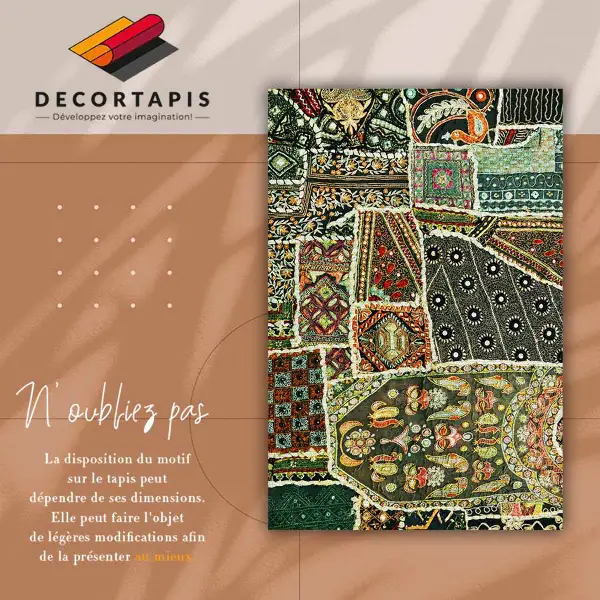 Tapis vinyle Patchwork dans un style turc