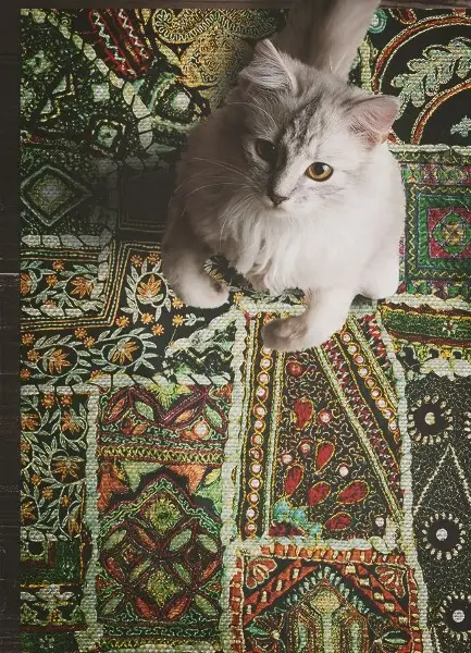 Tapis vinyle Patchwork dans un style turc