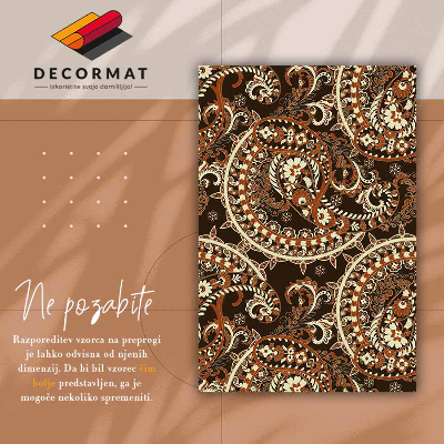 Tapis vinyle Paisley Retro