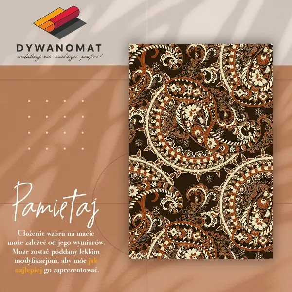 Tapis vinyle Paisley Retro