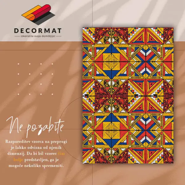 Tapis vinyle Tuiles colorées