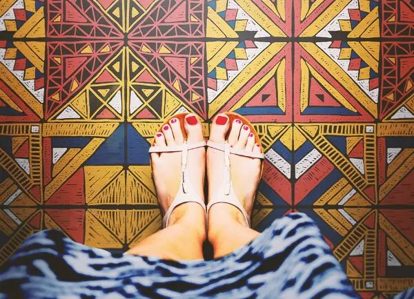 Tapis vinyle Tuiles colorées