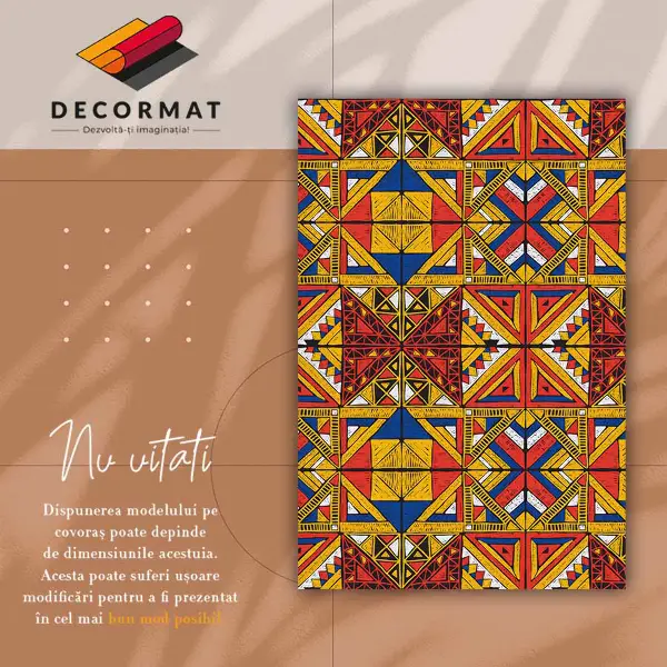 Tapis vinyle Tuiles colorées