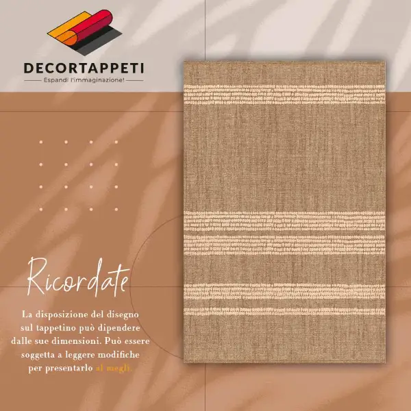 Tapis vinyle Beige dans une lignée