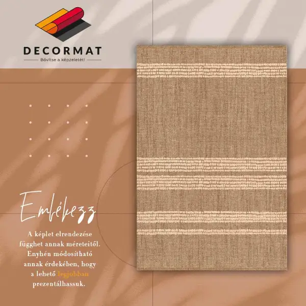 Tapis vinyle Beige dans une lignée