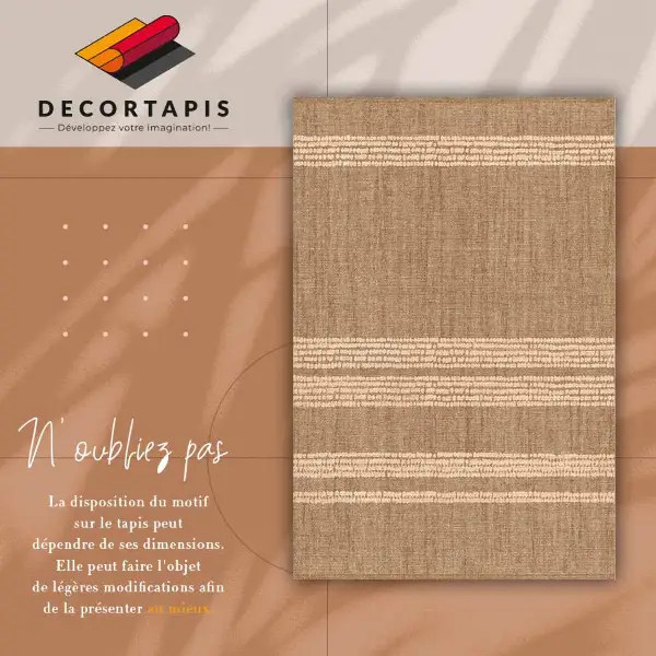 Tapis vinyle Beige dans une lignée