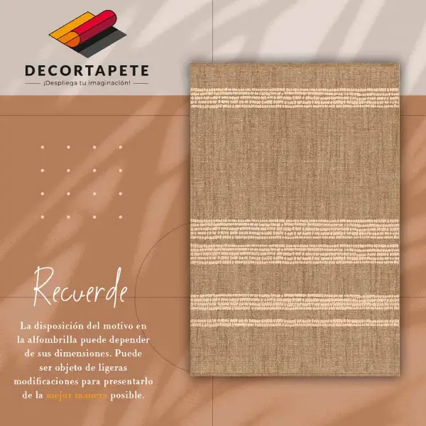 Tapis vinyle Beige dans une lignée