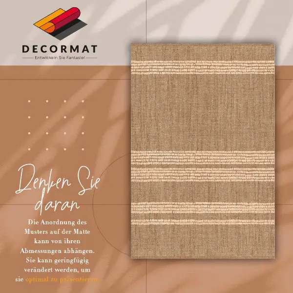 Tapis vinyle Beige dans une lignée