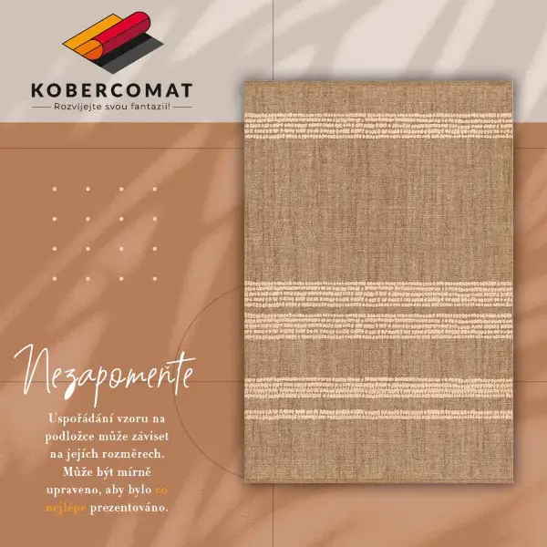 Tapis vinyle Beige dans une lignée