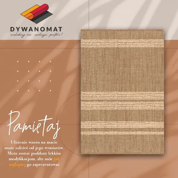 Tapis vinyle Beige dans une lignée