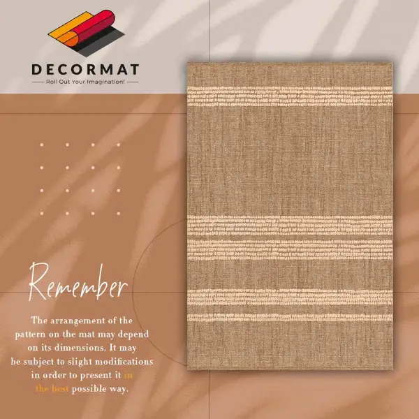 Tapis vinyle Beige dans une lignée