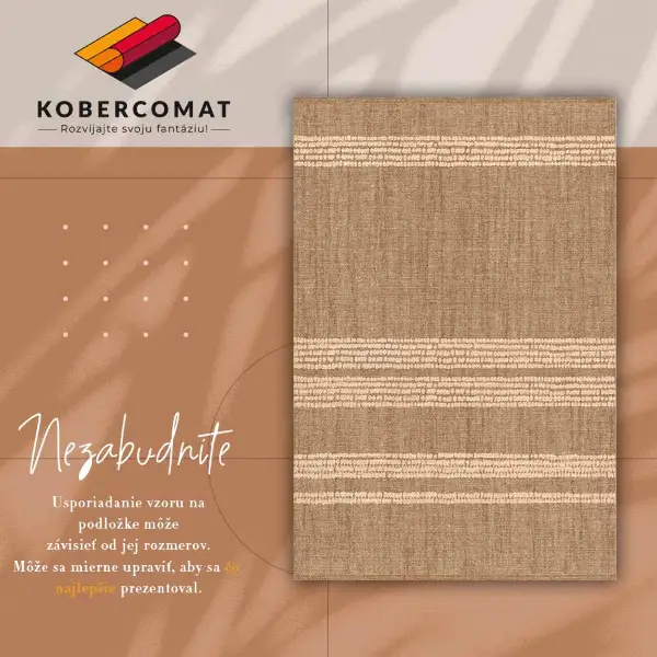 Tapis vinyle Beige dans une lignée