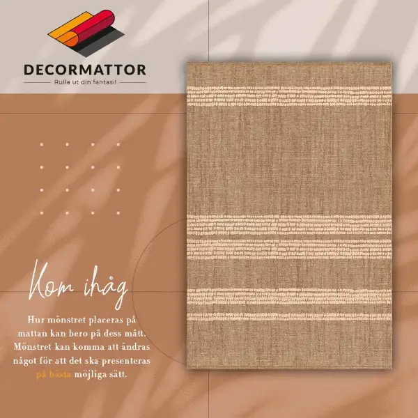Tapis vinyle Beige dans une lignée