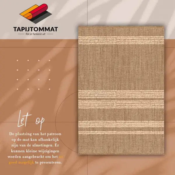 Tapis vinyle Beige dans une lignée