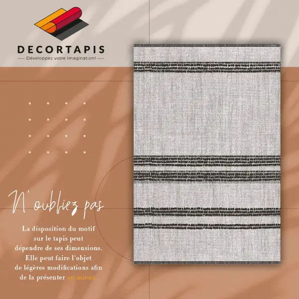 Tapis vinyle Gris dans les lignes
