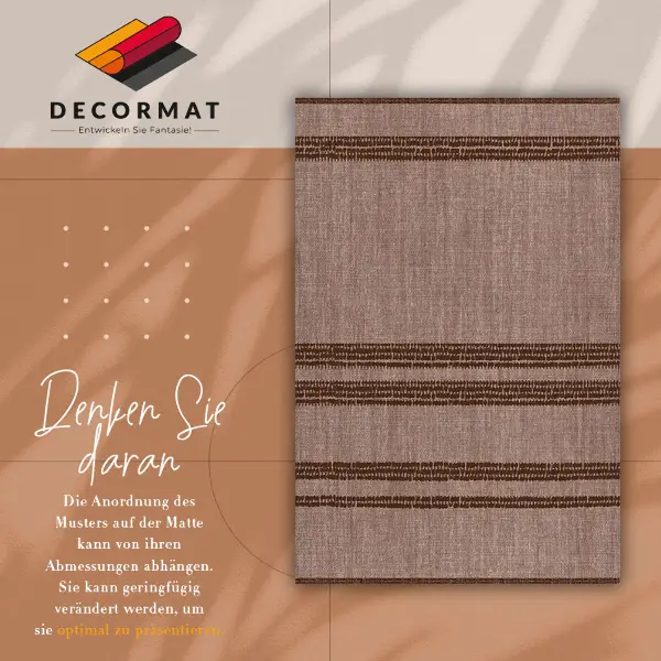 Tapis vinyle brun