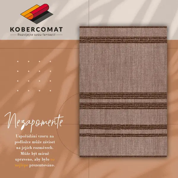 Tapis vinyle brun