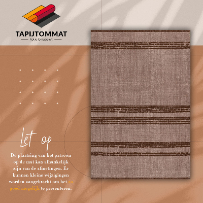 Tapis vinyle brun