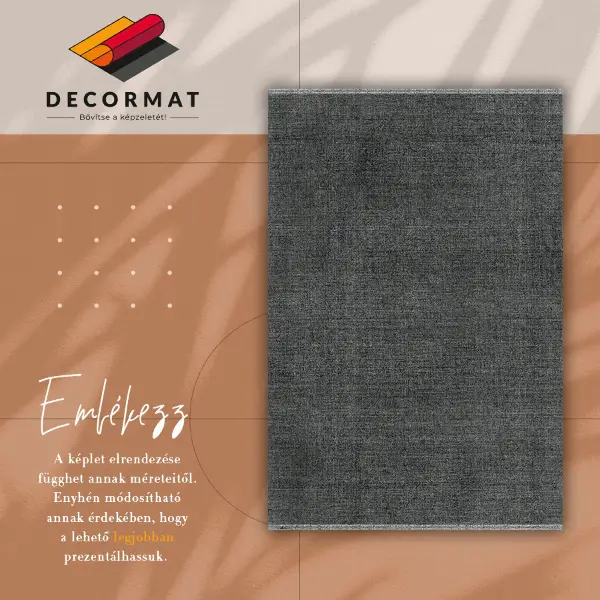 Tapis vinyle Pierre noire