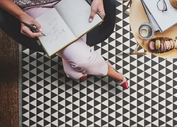 Tapis vinyle Modèle triangle
