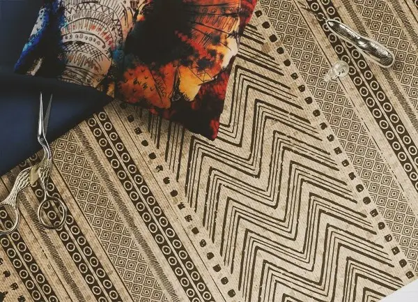 Tapis vinyle Zigzags et lignes