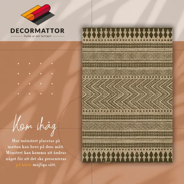Tapis vinyle Zigzags et lignes