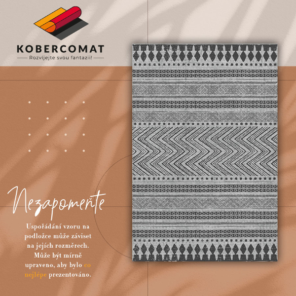 Tapis vinyle Bandes et zigzags