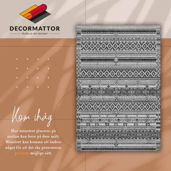 Tapis vinyl Roman géométrique