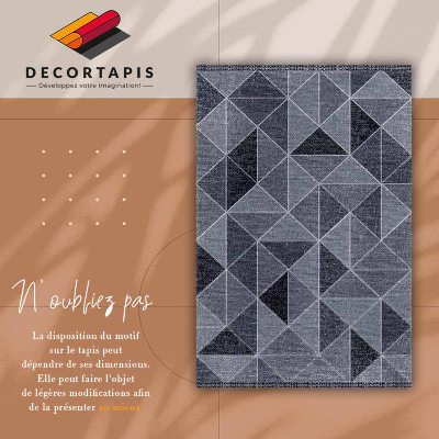 Tapis en vinyle Carrés et triangles