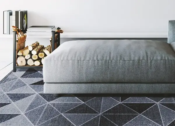 Tapis en vinyle Carrés et triangles