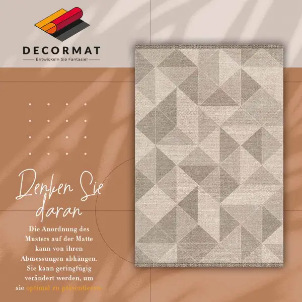 Tapis en vinyle Triangles et carrés