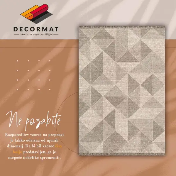 Tapis en vinyle Triangles et carrés
