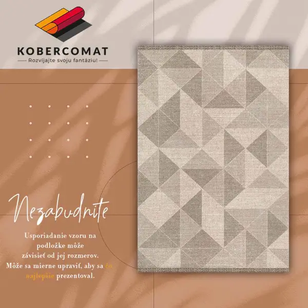 Tapis en vinyle Triangles et carrés