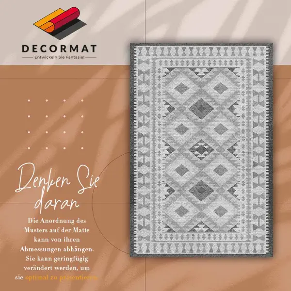 Tapis vinyle Diamants gris