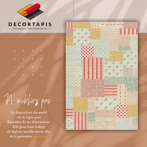 Tapis vinyl Patchwork