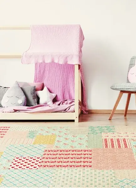 Tapis vinyl Patchwork