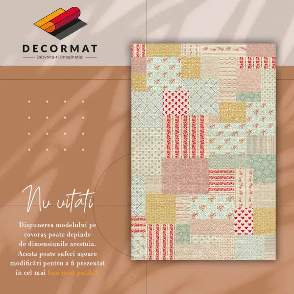 Tapis vinyl Patchwork