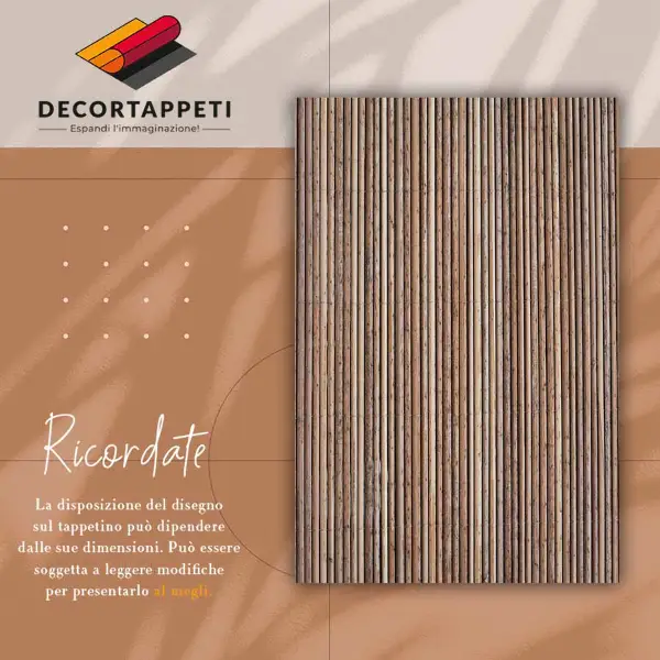 Tapis vinyle Tapis de bambou
