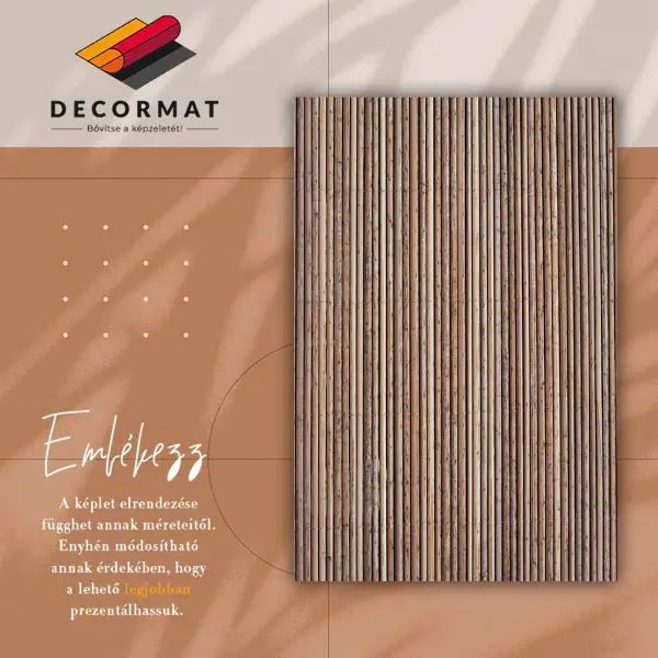 Tapis vinyle Tapis de bambou