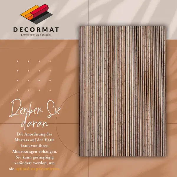 Tapis vinyle Tapis de bambou