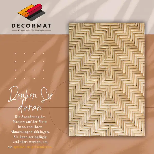 Tapis vinyl Texture en osier