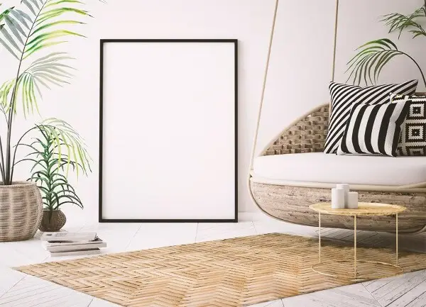 Tapis vinyl Texture en osier