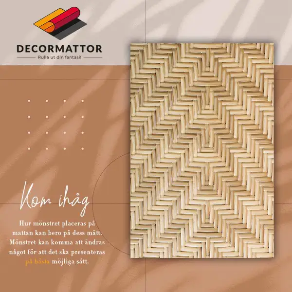 Tapis vinyl Texture en osier