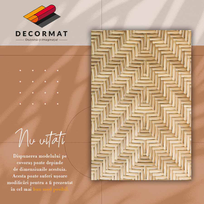 Tapis vinyl Texture en osier