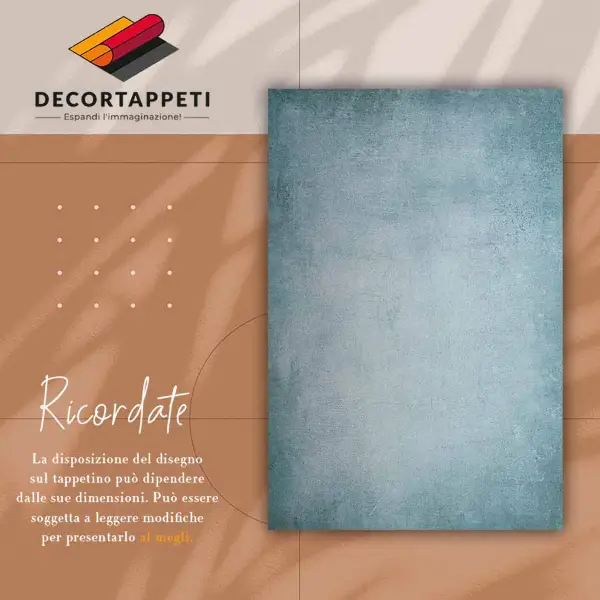 Tapis vinyle Béton bleu