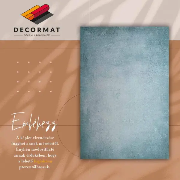 Tapis vinyle Béton bleu