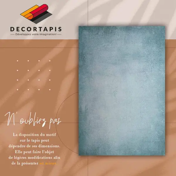 Tapis vinyle Béton bleu