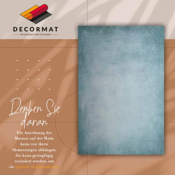 Tapis vinyle Béton bleu