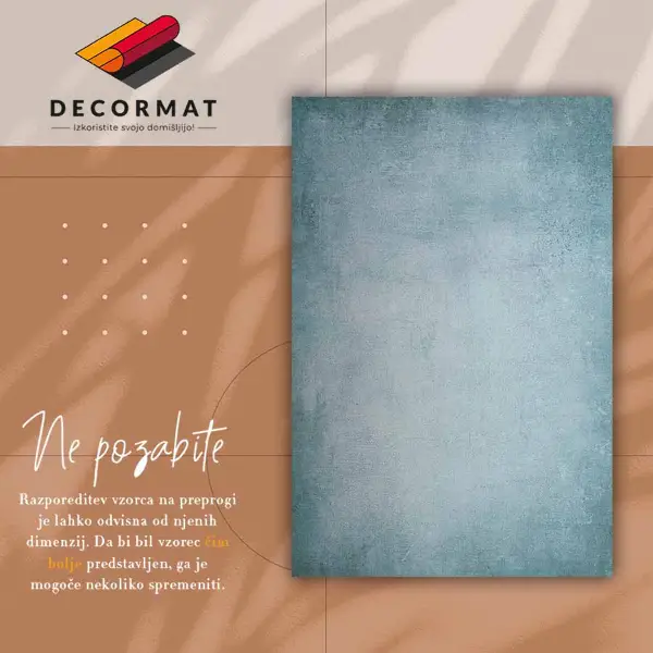 Tapis vinyle Béton bleu