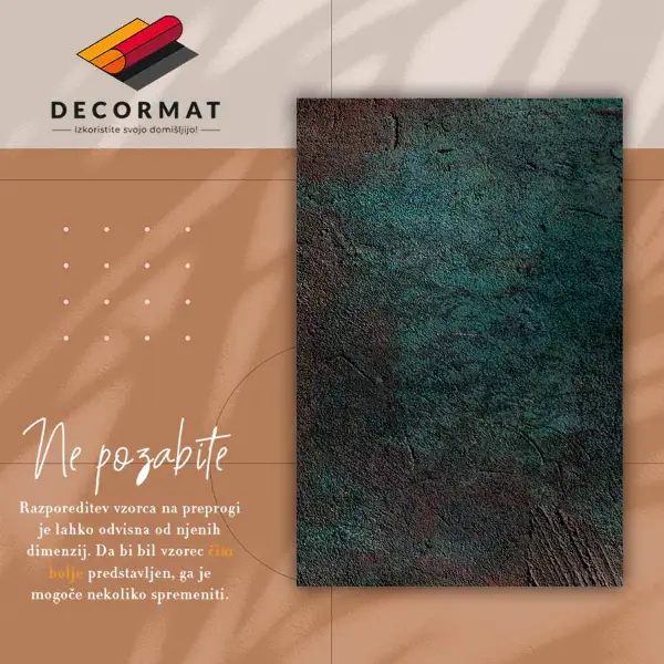 Tapis vinyle Béton brun vert